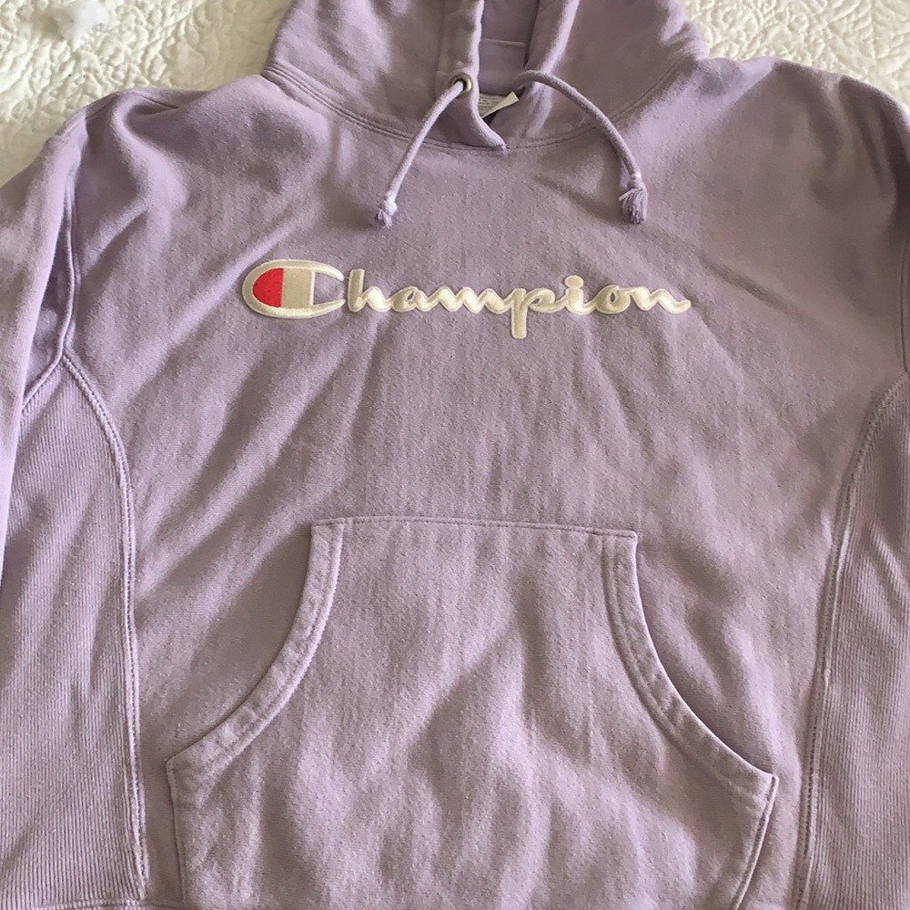 Champion light purple hoodie size small - Picture 3 of 5